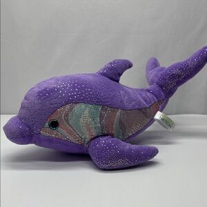 Vibrant Purple Dolphin Stuffed Animal